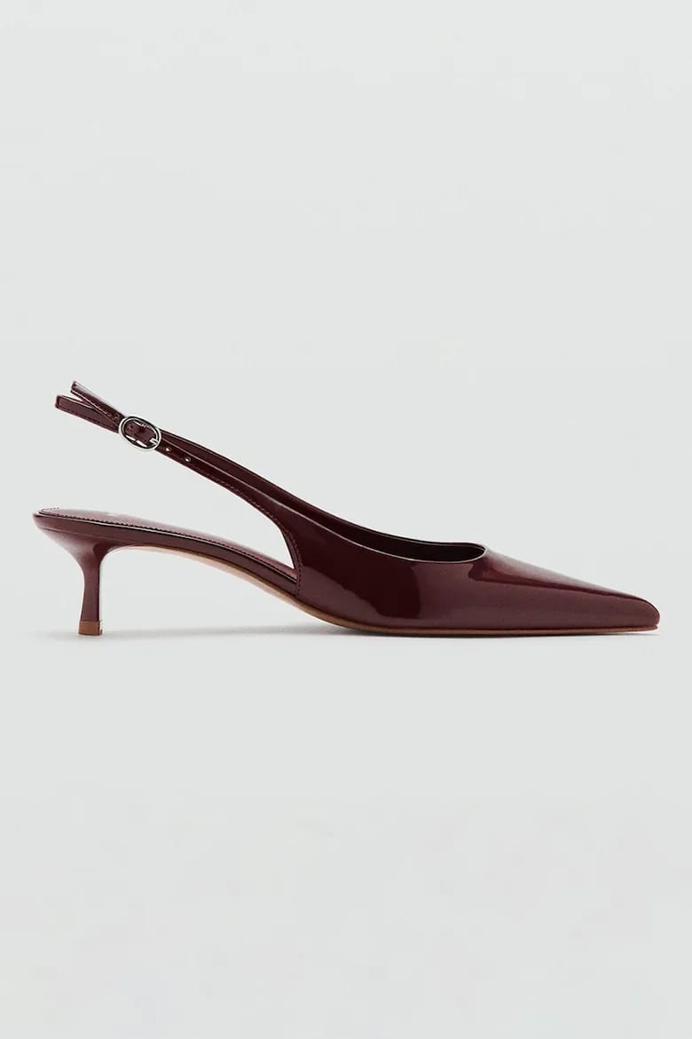 Mango kitten slingback lacuit