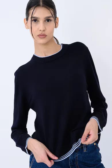 Max&Co pulover merinos Jervis mov închis